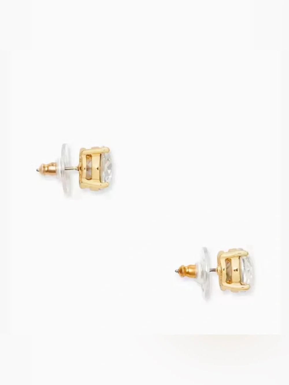 Kate Spade Clear Gumdrop Stud Earrings
